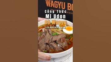 Công thức làm mì Udon bò Wagyu siêu đơn giản tại nhà trong 10 phút #shorts #caonghiempremium