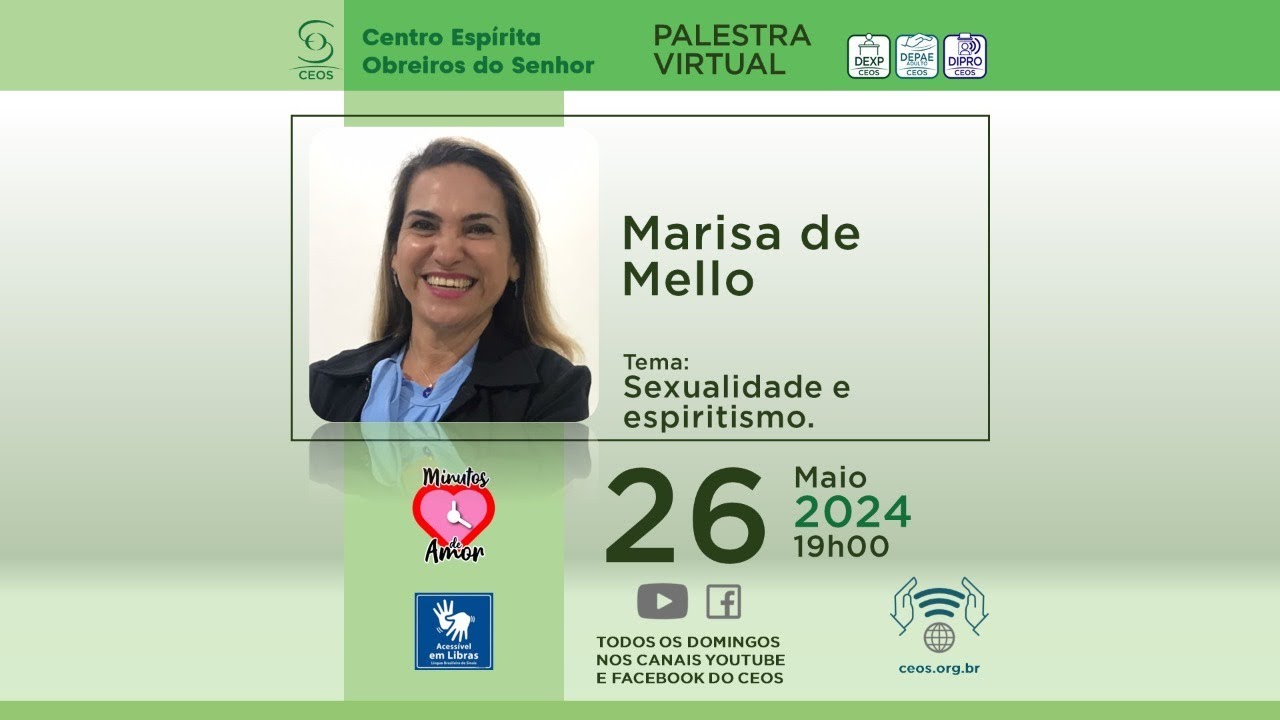 Marisa de Mello - Sexualidade e espiritismo - 26/05/24 - YouTube