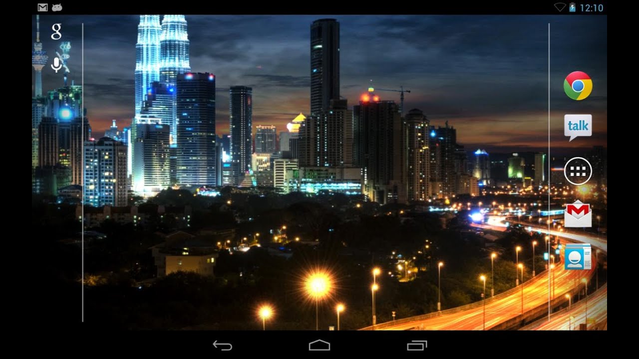 city at night live wallpaper