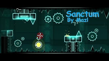 Geometry Dash - Sanctum By Mazl and Uswematt (Hard 5*) all coins