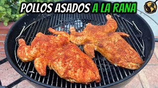 Como Hacer POLLO ASADO en corte de RANA | Cocina Universal