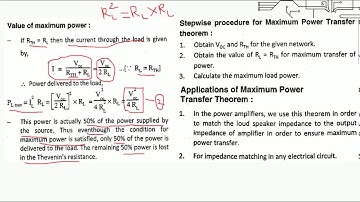 Lecture 12 Network Theorems ECI and ECN