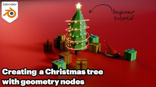 Blender 4.0 Beginner Tutorial - Create a Christmas tree with geometry nodes