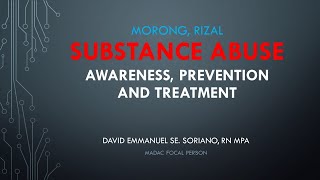 Anti Illegal Drug Abuse Presentation