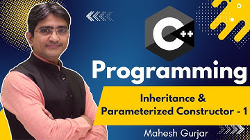 CPP In Hindi | Inheritance And Parameterized Constructor 1 | #51