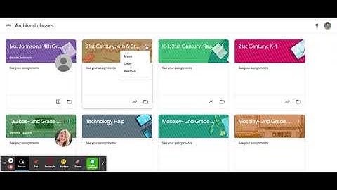 Google Classroom: How to restore Archived Classes
