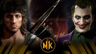 Mortal Kombat 11  Rambo Vs The Joker (Very Hard)