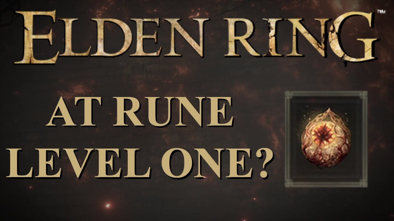 Can you Beat Elden Ring at Rune Level 1? (Elden Ring CHALLENGE) YouTube