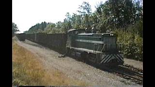 Tomahawk Railway 83 EMD SW1500 Switching at Mill + Revenue Freight 8/20/92