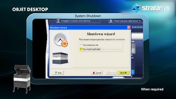 Stratasys Academy | PolyJet Desktop Series: Shutting Down the Printer