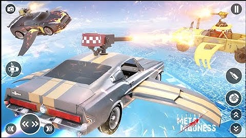 Flying Car Robot Shooting Game - Android Gameplay