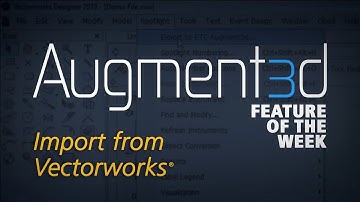 Augment3d Feature of the Week: Import from Vectorworks®