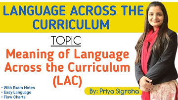 Language Across Curriculum - Meaning || LAC Meaning || B.Ed ||
