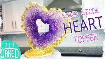 Geode Heart Cake Topper Tutorial | DIY & How to