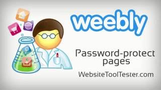 Create a password-protected page with Weebly