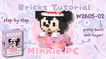 HOW TO BUILD MINNIE MOUSE HANG ON "MINNIE KUPU-KUPU" MINI LEGO W2605-02 | Bricks Tutorial