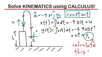 How to do kinematics using calculus? - Physics