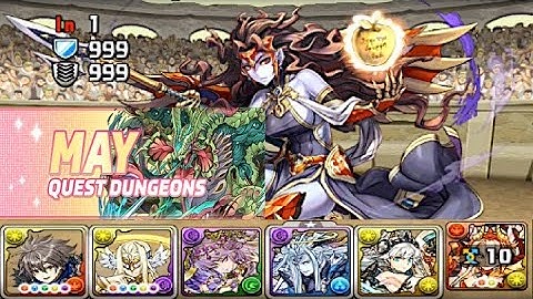 [Puzzle and Dragons] May Quest Dungeons Challenge Lv10-All Att. Req