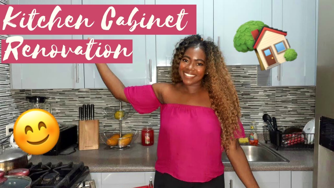 AFFORDABLE KITCHEN CABINET RENOVATION|| FINISHED LOOK - YouTube