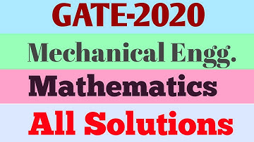GATE-2020 || ANSWER KEY || Mechanical Engineering ||