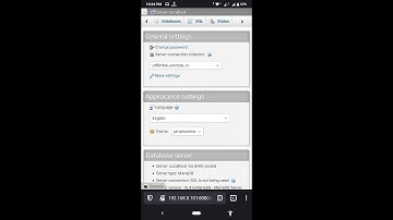 A Local Server On Android Device containing MariaDB, PHP.