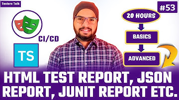Playwright TypeScript #53 Playwright HTML Test Reports | JSON Test Report | JUnit Test Report etc.