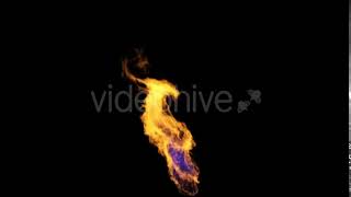 Torch Fire Blown by Wind | Motion Graphics - Videohive template