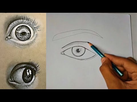 आँख का Sketch चित्र कैसे बनाये | EYE DRAWING EASILY from Pencil