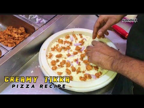 Creamy tikka pizza