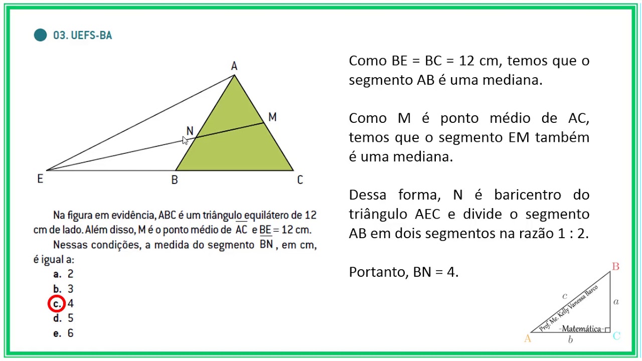 Pontos Notáveis De Um Triângulo Exercícios - NAZAEDU