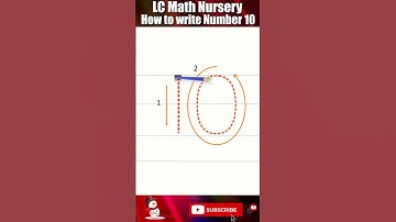 LC Math Nursery  | How to write Number 10 | Shorts Video | Snowman Publishers | 2023 10