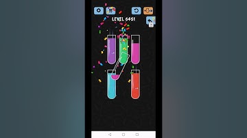 Water Color Sort Level 6451 6452 6453 6454 6455 Gameplay Solution