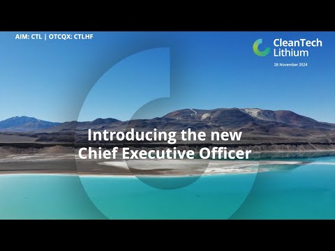 CLEANTECH LITHIUM PLC - Appointment of CEO