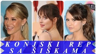 Elegantni konjski rep sa šiškama Elegantni konjski rep sa šiškama