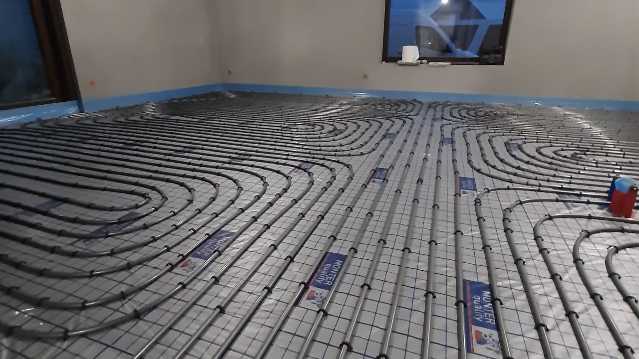 Instalacje w nowym budynku. Podłogówka i  WOD - KAN w systemie TECE.