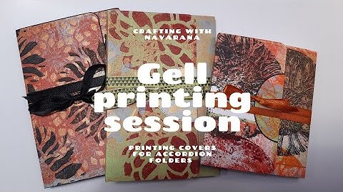 Crafting with Navarana - Gell printing session
