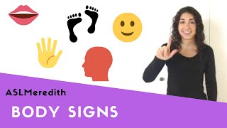 Learn ASL: Body part signs in American Sign Language