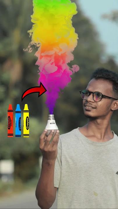Make Color Smoke at Home | Crayon Color Smoke #colorsmoke