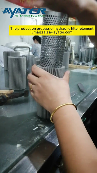 The production process of hydraulic filter element