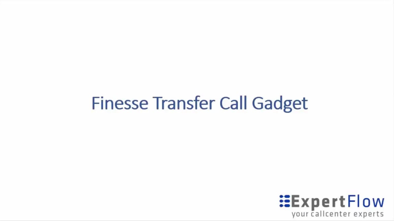 Call Transfer Gadget For Cisco Finesse Ucce Pcce Or Uccx You