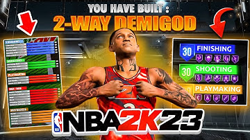 GAME-BREAKING BUILD is UNSTOPPABLE in NBA 2K23! *NEW* DEMIGOD BUILD IS THE BEST BUILD IN NBA 2K23
