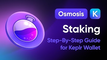 How to stake OSMO on Osmosis blockchain using Keplr