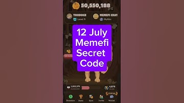 Memefi Secret Code 12 July 2024 | #memefi #memefiairdrop #memefimining #secretcode #shorts #viral