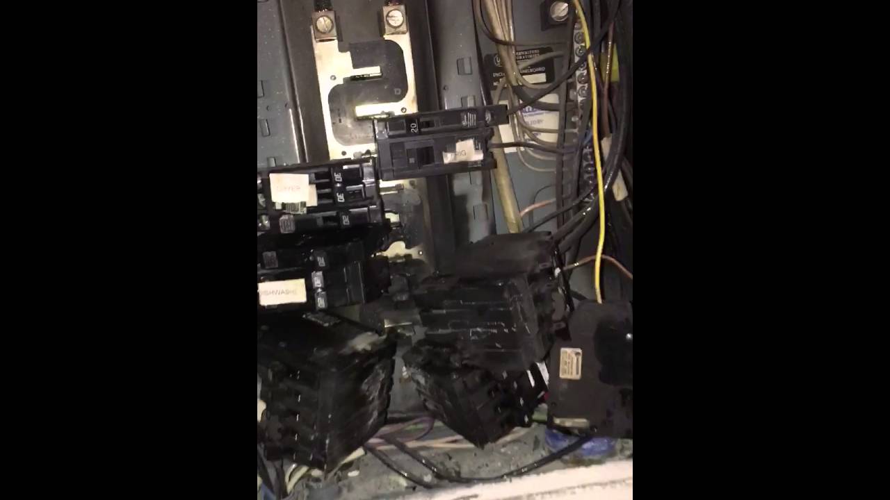 Electrical Panel Burning Through Metal YouTube