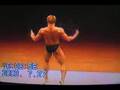 Blonde asian muscle hunk posing - asian bodybuilders