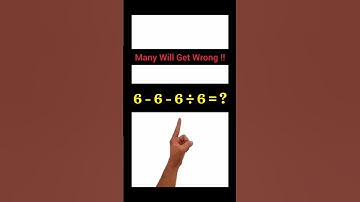 POV: Try Solving This Tricky Math Expression!