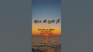 Surah Al-Inshirah (Alam Nashrah) – سورة الشرح | With Hardship Comes Ease #quran #peace
