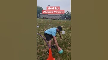 Field Day Obstacle Course! #physicaleducation #physed #pe #shorts