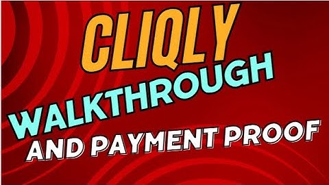Cliqly walk through and pay proof
