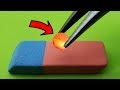 EXPERIMENT MINI METAL BALL 1200 Degree vs ERASER